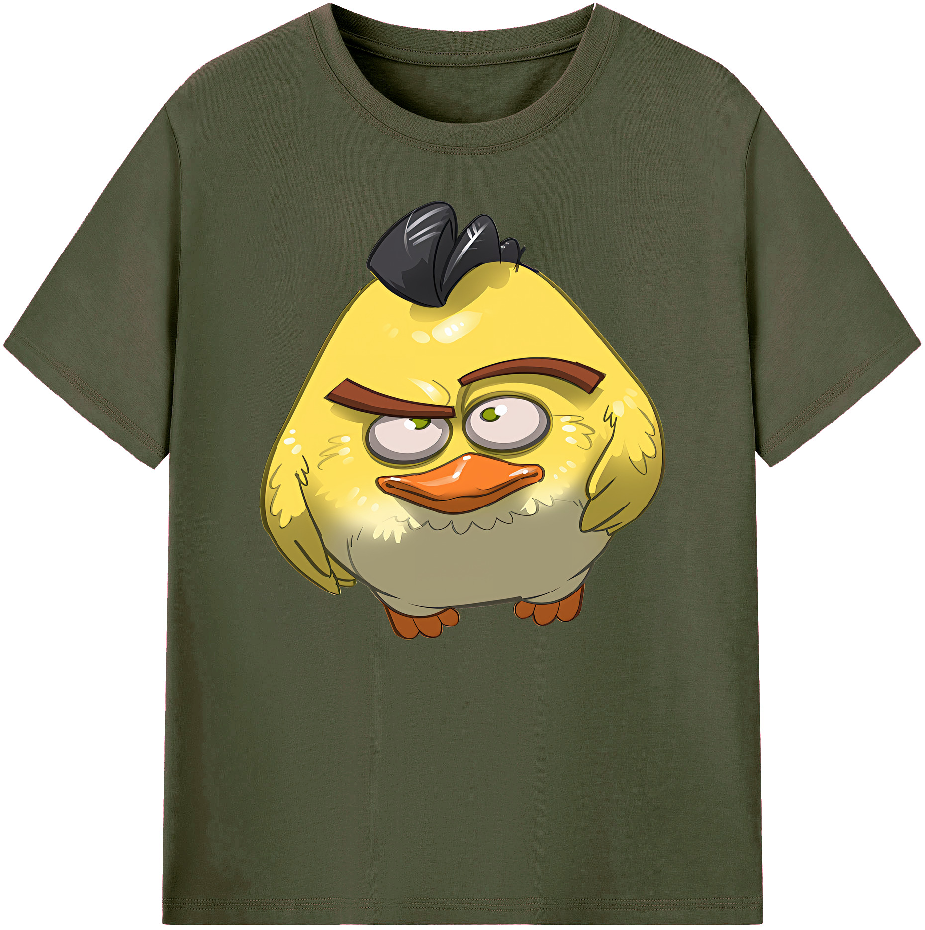 （画像用） Angry Birds アングリーバード 綿100％ メンズ半袖Tシャツ｜肌触りやわらか＆通気性
